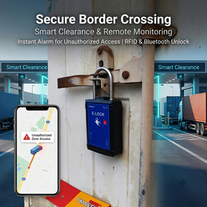 Serratura Intelligente Certificata AEO con Sblocco Remoto per Porte in Acciaio Inox/Acciaio, Soluzione di Trasporto Multimodale con IP e Archiviazione Cloud - Product Image 6