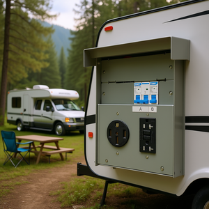 Panel Eléctrico Chnt RV de 20-50 Amperios, Tomacorriente Temporal para Sistemas RV - Product Image 2