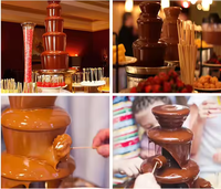 Fontaine à chocolat électrique entièrement automatique pour bars et hôtels tempérant le chocolat comme un robinet