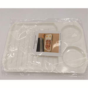 Utensilios de Cocina de Plástico para Microondas, Rejilla para Bacon, Bandeja para Hornear, Apta para Horno, Soporte para Carne, Fácil de Limpiar, Ecológico - Product Image 3