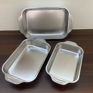 Stainless Steel Rectangular Fish Baking Pan With Lid Double Handles For Home And Commercial Use Induction Compatible - Product Image 5