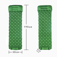 Matelas gonflable imperméable à pompe à pied de camping Matelas de couchage gonflable ultraléger Matelas pneumatique de camping