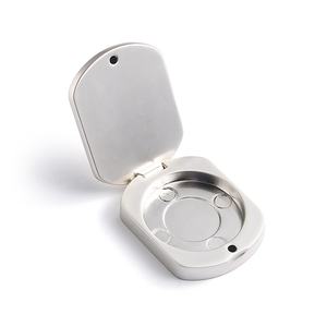 Hot Sale Exquisite High Quality Silver Embossed Logo Metal Solid <b>Perfume</b> Box Container - Product Image 5