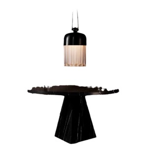 Designer-Inspired Frosted Black Glass Pendant Light Luxury Stylish for Living Room Study Bedroom-for Nordic & Chinese Style - Product Image 3