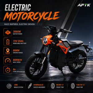 Motocicleta de Alta Potencia con Motor Central de Larga Duración (80 km), Carga Rápida, Motocicleta Todoterreno - Product Image 4