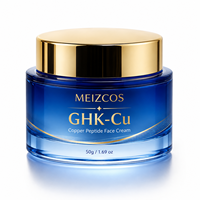 Crème hydratante au cuivre à marque privée GHK-Cu Palmitoyl Tripeptide-5, soin du visage anti-rides et raffermissant, crème GHK-Cu premium