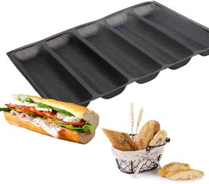 Khuôn Bánh Hamburger Bằng Silicon, Khuôn Bánh Mì Silicon 8 Lỗ Khuôn Bánh Đục Lỗ Tấm Nướng Bánh Không Dính Khuôn Bánh Mì - Product Image 6