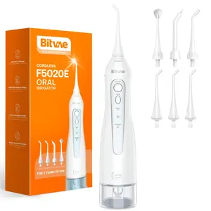 Bitvae BV F5020E שיניים אוראלי USB נטענת חשמלי משטף מים Flosser יציאת סילון לניקוי שיניים שן