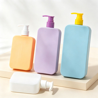 Emballage cosmétique personnalisé en HDPE de 200 ml, 250 ml, 350 ml, 500 ml : flacons pompe pour lotion, shampoing et nettoyant visage