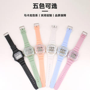 Montre de sport numérique unisexe, bracelet en silicone carré, étanche, chronographe LED, batterie 10 ans, mode éclairage, fonction de réinitialisation - Product Image 5