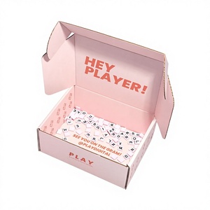 Cajas <span class=keywords><strong>de</strong></span> Envío Personalizadas a Color, Cajas <span class=keywords><strong>de</strong></span> Regalo Impresas por Ambos Lados, Cajas <span class=keywords><strong>de</strong></span> Embalaje con Logotipo Personalizable para Ropa - Product Image 1