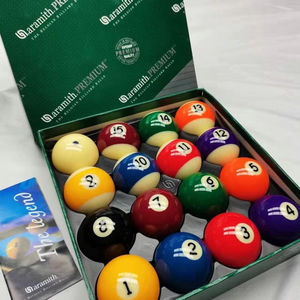 Billes de billard Aramith de haute qualité, ensemble de billes de billard premium, 15 billes de snooker numérotées, accessoires de jeu colorés - Product Image 1