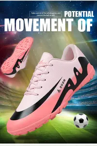 Nuove <span class=keywords><strong>Scarpe</strong></span> <span class=keywords><strong>da</strong></span> Calcio Professionali con Suola Antiscivolo in TPR e Tomaia in PVC per Adulti, Uomini, Donne, Bambini e Ragazzi - Product Image 4