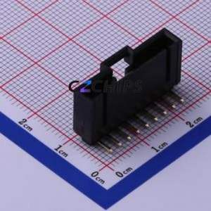 M2553R-09P Wire-to-Board Pin Header Bent Lead Through Hole,P=2.54mm Connector 1x9P 2.54mm Right Angle Insert 9P - Product Image 1