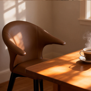 Cadeira de Jantar Minimalista de Luxo Leve para Casa, Cadeira Estofada Moderna para Restaurante, Cadeira de Negociação em Aço Carbono para Hotel - Product Image 5