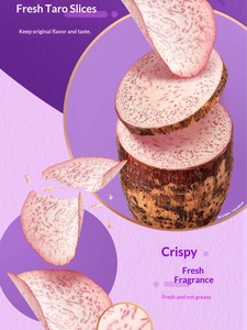 Chips de Taro Cortados al Estilo Original Layss, Sabor a Sal Marina y <span class=keywords><strong>Pimienta</strong></span> Negra, 100% Patata, Bolsa de 60g, Refrigerios Asiáticos - Product Image 4
