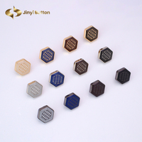 Bouton en métal Zamak Jinyi 12 mm doré avec logo de marque, motif OEM ODM, bouton-pression émaillé personnalisé pour vêtements