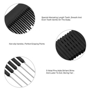 Peines de Alta Calidad con Logotipo Personalizado, Peines para Salón de Belleza, Peine para Peinar con Púas Metálicas para Mujeres - Product Image 2