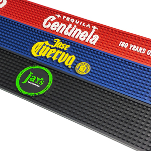 แผ่นรองแก้วซิลิโคน PVC สำหรับบาร์ ป้องกันการหกเลอะเทอะ แผ่นรองกันลื่นสำหรับโต๊ะ - Product Image 5