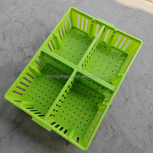 กล่องไก่อายุ 80-100 นกวัน 4 ฉากกั้นพลาสติกลังขนส่งไก่กล่องพลาสติกสําหรับลูกไก่ - Product Image 3