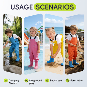 Pantalons imperméables pour <span class=keywords><strong>enfants</strong></span>, épaissis et résistants à l'usure, pantalons de pêche, pantalons imperméables - Product Image 2