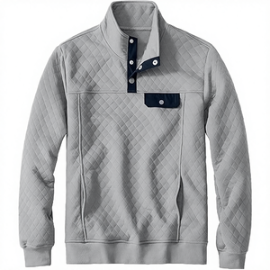 Sudadera con Capucha Holgada y Ecológica para Hombre, con Forro de Felpa, Cuello Alto y Estampado Digital de Ommiz - Product Image 4