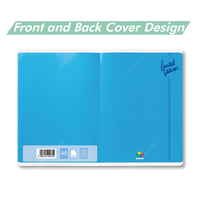 Cahier personnalisé à piqûre à cheval, 40 feuilles, avec logo scolaire personnalisé, cahier d'exercices, cahier d'écriture, pour étudiants, écoles, bureaux, en carton