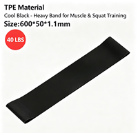 Banda de Resistencia para Ejercicio, Entrenamiento Funcional de Yoga y Equipo de Gimnasia, Plegable, Ecológica, de TPE, Disponible en Conjuntos