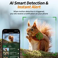 Caméra de chasse Avstart alimentée par l'énergie solaire, étanche et résistante aux intempéries, compression vidéo 4G H.265, stockage en nuage