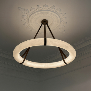 Lámparas Colgantes de Alabastro para Comedor, Alabastro Español Natural, Lámpara de Araña Redonda Moderna de Alabastro <span class=keywords><strong>Alba</strong></span> Lux - Product Image 6