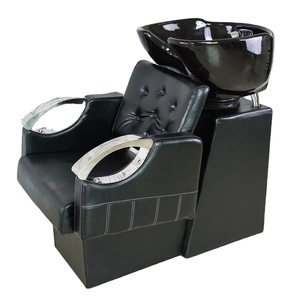 Sillón de Lavacabezas para Salón de Belleza, Silla de Lavado de Cabello Semi-Reclinable, Cama de Lavado de Cabello para Espacios Pequeños - Product Image 2