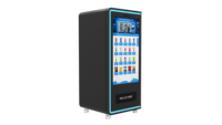 Distributeur automatique personnalisable pour en-cas et boissons avec écran tactile et affichage LED