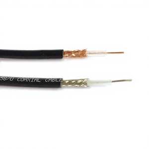 Cable Coaxial <span class=keywords><strong>RF</strong></span> RG58, Multifilar/Simple Filamento, Totalmente de Cobre, Blindaje Trenzado 128/96, 50 Ohmios, Cable de Alimentación SYV50-3, China - Product Image 5