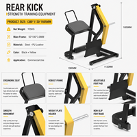 Machine de musculation haut de gamme SK One Stop Commercial Gym Solution Glute Kickback Machine, prix usine.