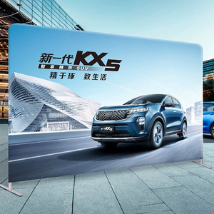 Straight Tension Fabric Backdrop Stand Benutzer definierte Messe Pop-up-Display 10 X8 für Messestand - Product Image 4