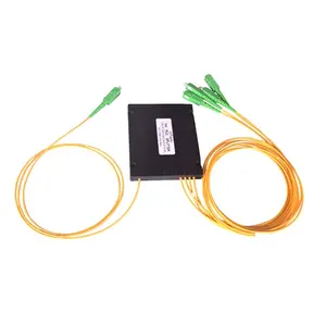 PLC分路器1x4 SC/UPC SC/APC连接器ABS盒式4路光纤分路器