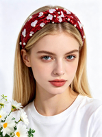Bandeau à cheveux en forme de cœur avec nœud à paillettes et motif cœur brillant, accessoire de cheveux festif et mignon pour mariage, adapté aux femmes, taille 3 cm