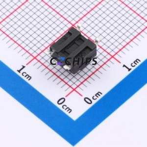 TS666TPFS 031 Tactile Switch SMD-4P,6.2x6.2mm Switch Single Pole Single Throw Round Button 2.5N Vertical Mount - Product Image 2