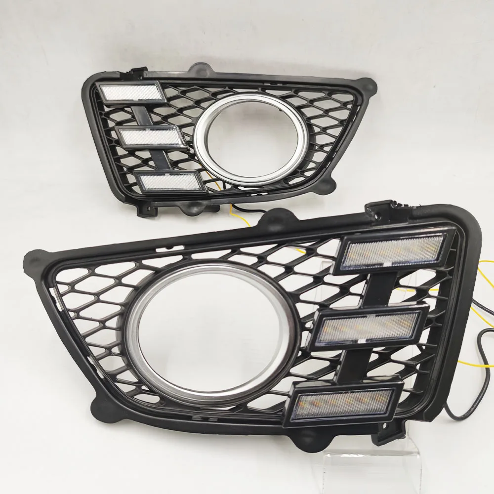Светодиодные противотуманные фары для KIA Sportage 2008 2009 2010 2011 2012 2013 дневные ходовые огни дневного света Dayligh с сигнал поворота