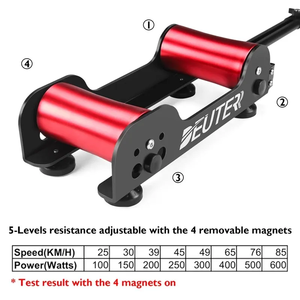 Plate-forme d'équitation pour la maison Roller <span class=keywords><strong>Trainer</strong></span> en alliage d'aluminium pliable Fitness Indoor Exercise Training Bike Roller Stand - Product Image 4