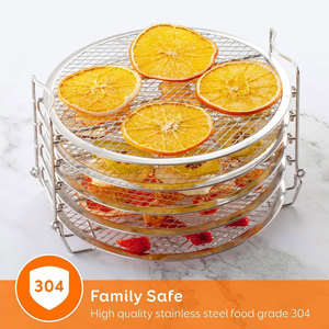 Support de déshydratation empilable à 5 niveaux en acier inoxydable 304, compatible avec les autocuiseurs Stant Pot 8QT et les friteuses à air NJ <span class=keywords><strong>Foodi</strong></span> 6.5QT - Product Image 3