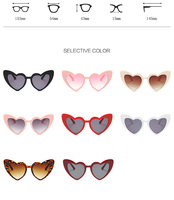 Lunettes de soleil tendance en forme de cœur pour femme, personnalisables avec logo, collection 2026