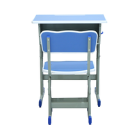 Meubles scolaires, bureaux et chaises pour étudiants à double colonne métallique réglables en hauteur pour une personne, pour une utilisation en chambre