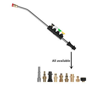 Nettoyeur haute pression électrique pour voiture <span class=keywords><strong>Lance</strong></span> à jet métallique avec 5 embouts de buse rapides et pulvérisateur à angle réglable Tige incurvée - Product Image 6