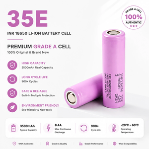 แบตเตอรี่ลิเธียมไอออนทรงกระบอก Victpower 18650-35E 3.6V-3500mAh เกรด A สำหรับอุปกรณ์อิเล็กทรอนิกส์สำหรับผู้บริโภค - Product Image 2