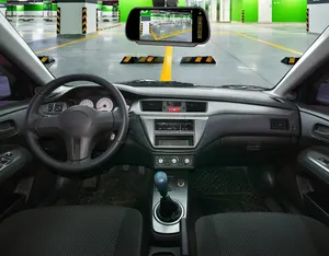 Monitor per auto con specchietto retrovisore LCD Touch Screen da 7 pollici con ingressi a 2 canali
