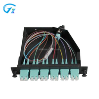 Boîtier terminal optique en aluminium Xunjie Factory FTTH OM3, module cassette MPO 12/24 cœurs, protection IP68, pour centre de données SDK, utilisation 5G