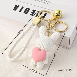 Wholesale Love Bear PVC Keychain Cute Bear 3D Resin Cartoon Keychain <b>Bag</b> Charm Couple <b>Gift</b> Animal Bear Keychain - Product Image 4