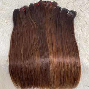 Letsfly Glattes Haar 12A Vietnam Raw Virgin Echthaar verlängerung Full Super Double Drawn Kostenloser Versand 10PCS Hair Supplier - Product Image 5