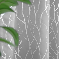 DaiRui Vente en gros Rideaux de salon en polyester à oeillets en tissu personnalisé occultant argenté avec impression sur feuille d'aluminium